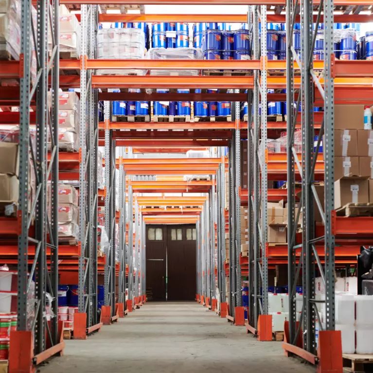 Photo of a warehouse distribution center